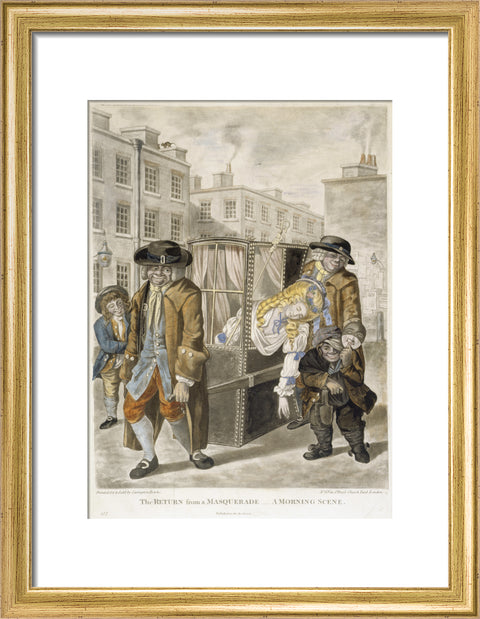 The return from a masquerade - a morning scene 1784