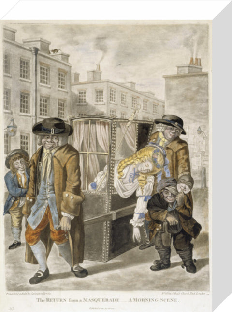 The return from a masquerade - a morning scene 1784