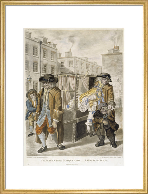 The return from a masquerade - a morning scene 1784