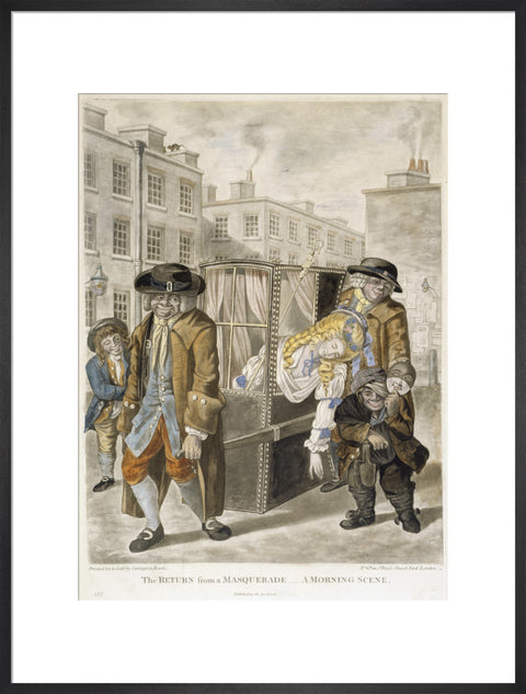 The return from a masquerade - a morning scene 1784