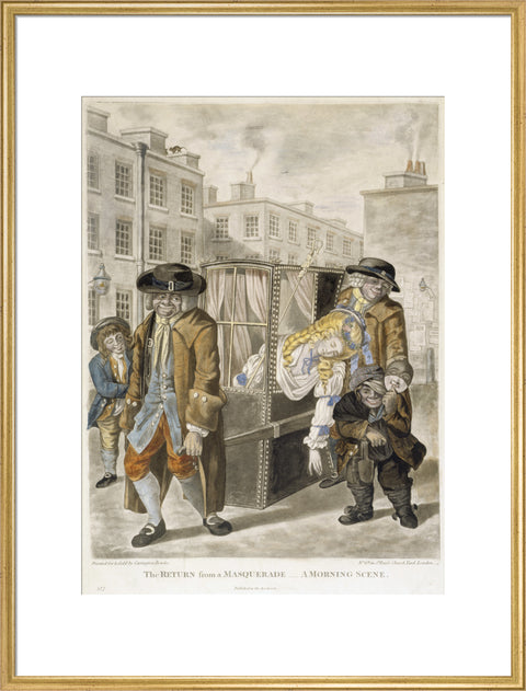 The return from a masquerade - a morning scene 1784