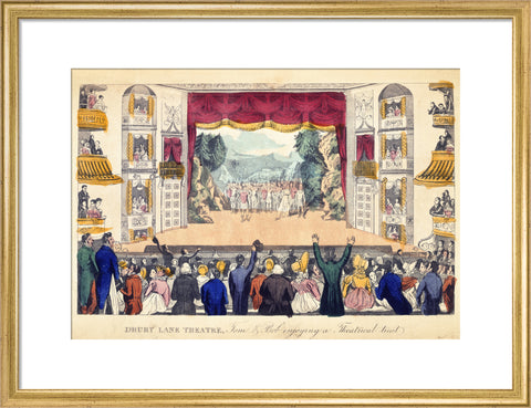 Drury Lane Theatre Tom & Bob enjoying a Theatrical treat 1821
