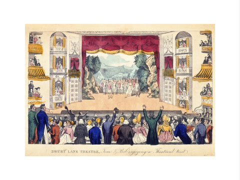 Drury Lane Theatre Tom & Bob enjoying a Theatrical treat 1821