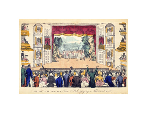 Drury Lane Theatre Tom & Bob enjoying a Theatrical treat 1821