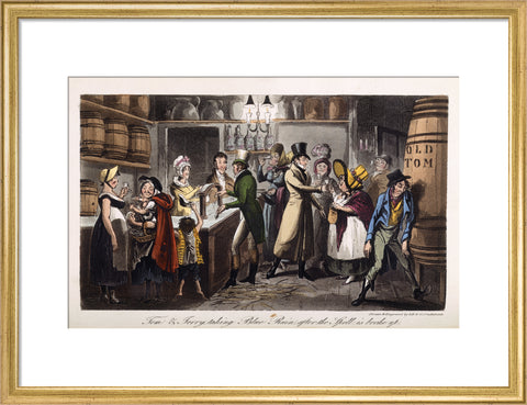 Tom and Jerry taking Blue Ruin after the Spell is broke up 1821