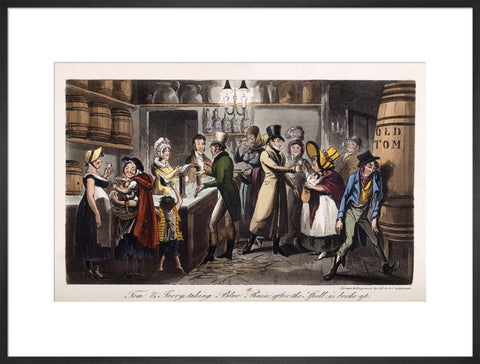 Tom and Jerry taking Blue Ruin after the Spell is broke up 1821