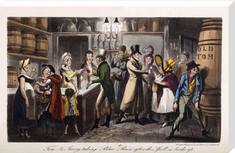 Tom and Jerry taking Blue Ruin after the Spell is broke up 1821