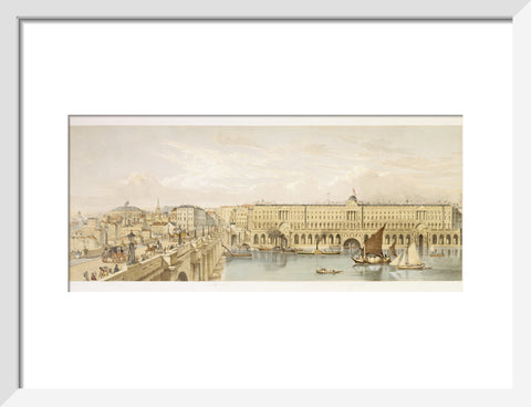 Somerset House and Waterloo Bridge: 19th century