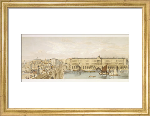 Somerset House and Waterloo Bridge: 19th century