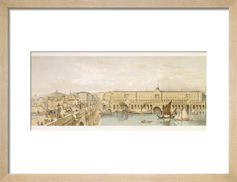 Somerset House and Waterloo Bridge: 19th century