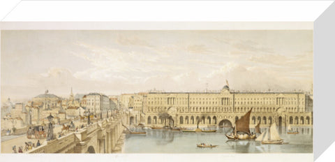 Somerset House and Waterloo Bridge: 19th century
