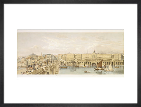 Somerset House and Waterloo Bridge: 19th century