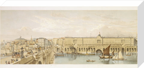 Somerset House and Waterloo Bridge: 19th century