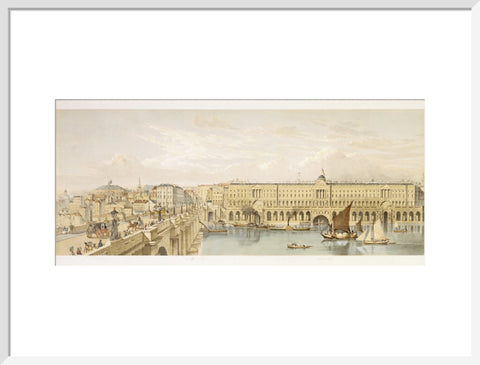 Somerset House and Waterloo Bridge: 19th century