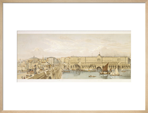 Somerset House and Waterloo Bridge: 19th century
