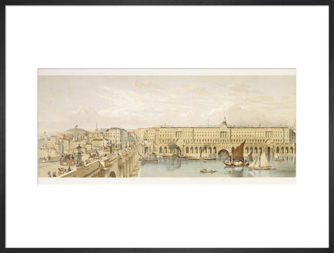 Somerset House and Waterloo Bridge: 19th century
