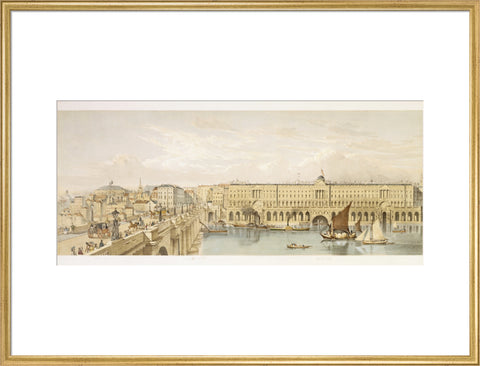 Somerset House and Waterloo Bridge: 19th century