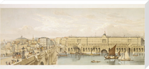 Somerset House and Waterloo Bridge: 19th century