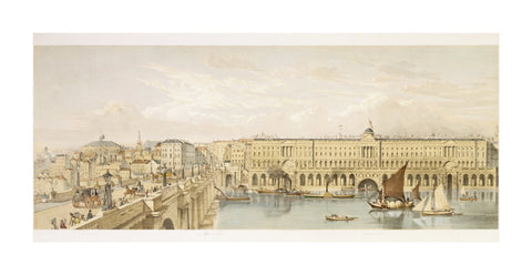 Somerset House and Waterloo Bridge: 19th century