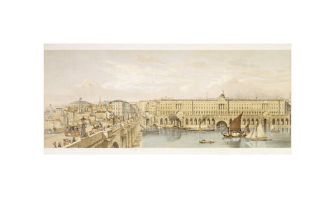 Somerset House and Waterloo Bridge: 19th century