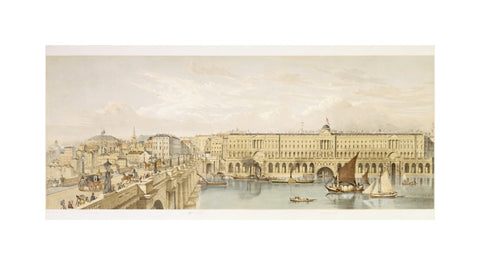 Somerset House and Waterloo Bridge: 19th century