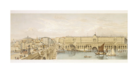Somerset House and Waterloo Bridge: 19th century