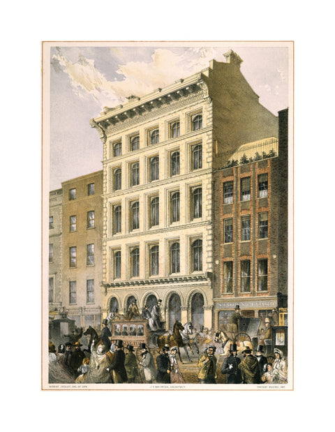 A view of new buildings in Cheapside 1862