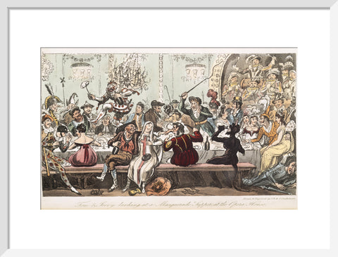 Tom and Jerry larking at a Masquerade Supper at the Opera House 1821