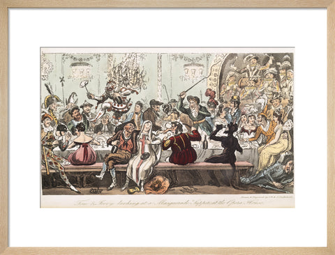 Tom and Jerry larking at a Masquerade Supper at the Opera House 1821