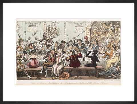 Tom and Jerry larking at a Masquerade Supper at the Opera House 1821