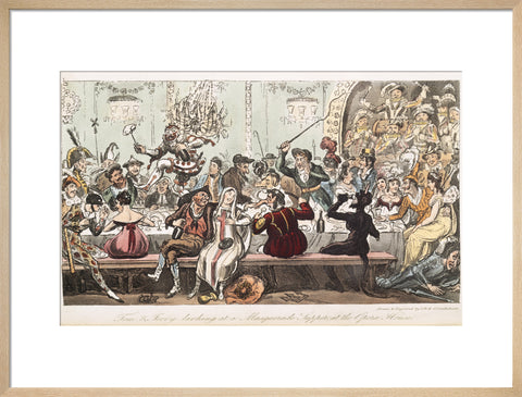 Tom and Jerry larking at a Masquerade Supper at the Opera House 1821