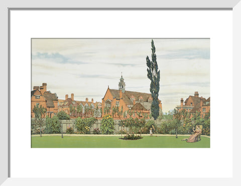 Church and Parsonage with Stores &c. looking South West 1881