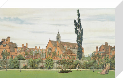 Church and Parsonage with Stores &c. looking South West 1881