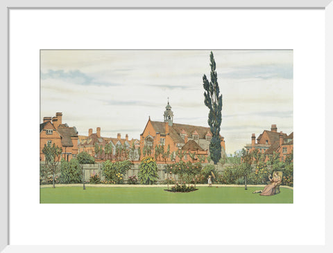 Church and Parsonage with Stores &c. looking South West 1881