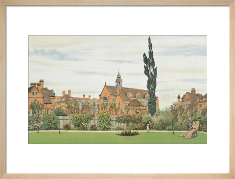 Church and Parsonage with Stores &c. looking South West 1881