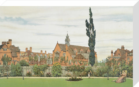 Church and Parsonage with Stores &c. looking South West 1881