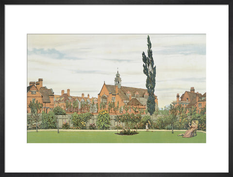 Church and Parsonage with Stores &c. looking South West 1881