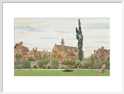 Church and Parsonage with Stores &c. looking South West 1881