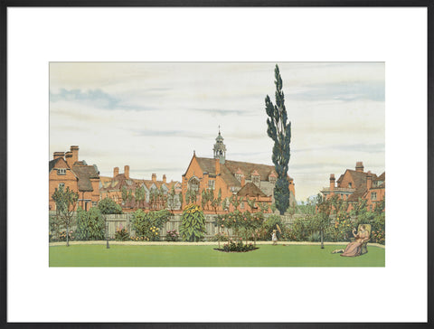 Church and Parsonage with Stores &c. looking South West 1881