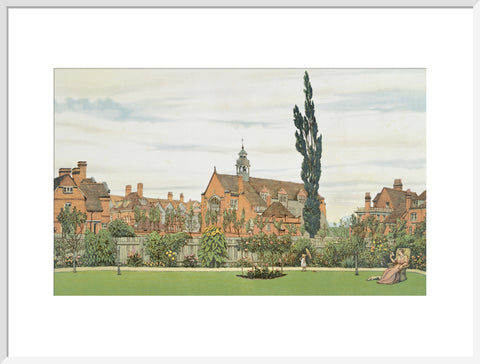 Church and Parsonage with Stores &c. looking South West 1881