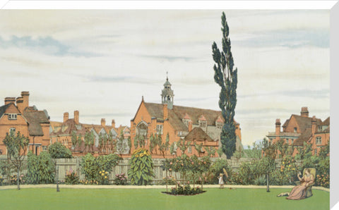 Church and Parsonage with Stores &c. looking South West 1881