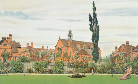 Church and Parsonage with Stores &c. looking South West 1881