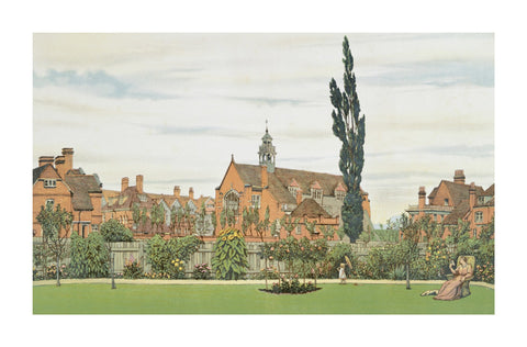 Church and Parsonage with Stores &c. looking South West 1881