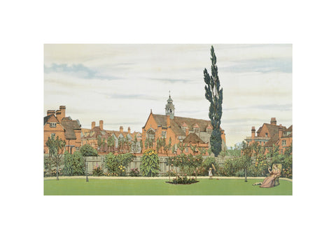 Church and Parsonage with Stores &c. looking South West 1881