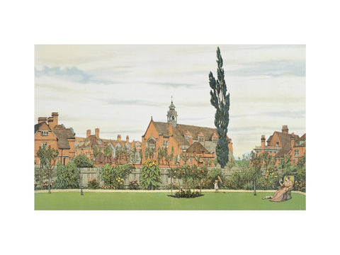 Church and Parsonage with Stores &c. looking South West 1881