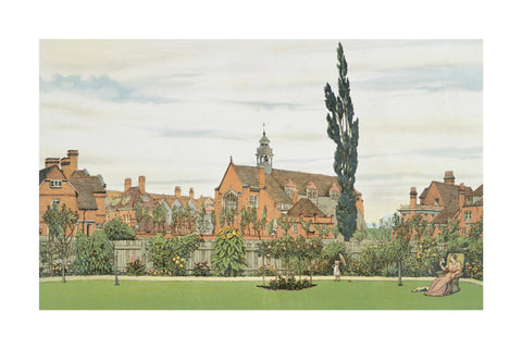 Church and Parsonage with Stores &c. looking South West 1881