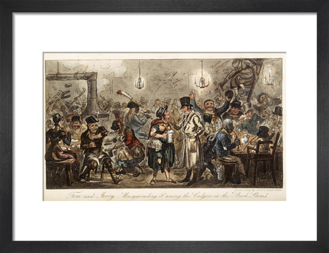 Tom and Jerry 'masquerading it' among the lodgers of the back slums 1821