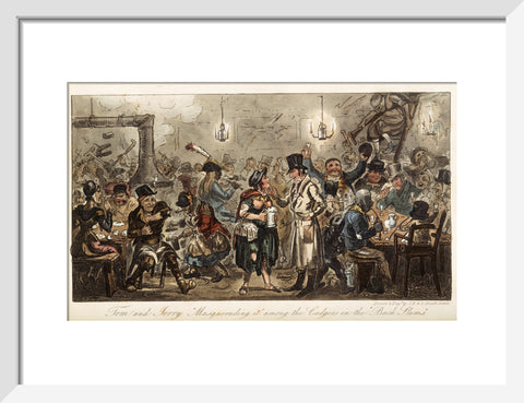 Tom and Jerry 'masquerading it' among the lodgers of the back slums 1821