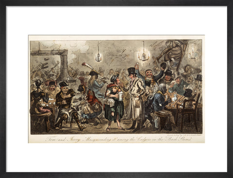 Tom and Jerry 'masquerading it' among the lodgers of the back slums 1821