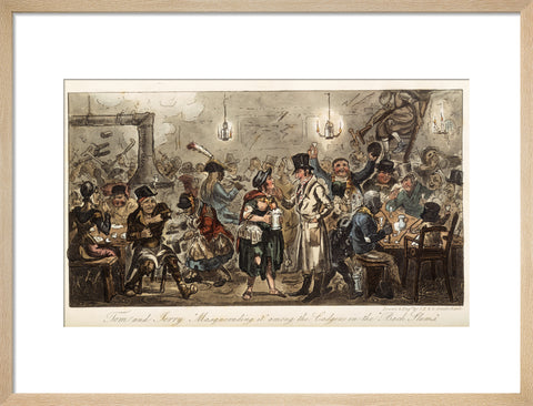 Tom and Jerry 'masquerading it' among the lodgers of the back slums 1821